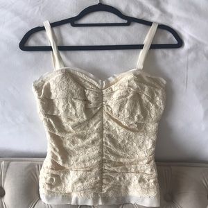 DOLCE AND GABBANA LACE CORSET TOP